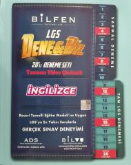 Bilfen 8.Sınıf LGS Denebil İngilizce 20 Deneme Seti - Bilfen Dene Bil