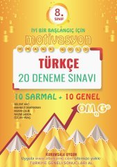 Nartest 8.Sınıf LGS Motivasyon Omage Gold Türkçe 20  Deneme