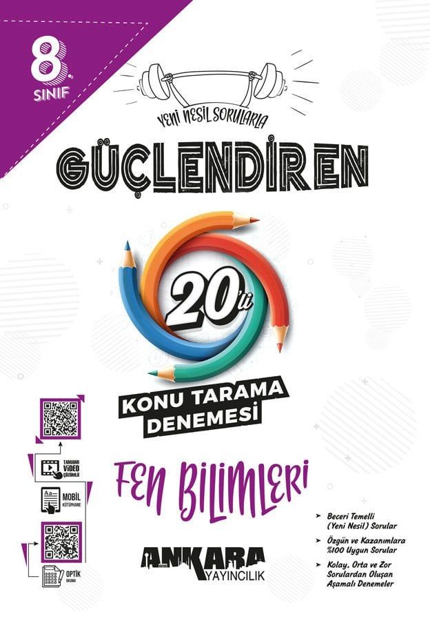 Ankara 8.⁠ ⁠Sınıf LGS Güçlendiren Fen Bilimleri 20'li Deneme