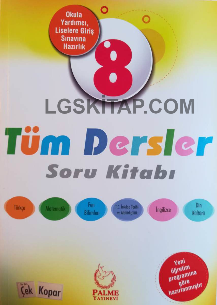 Palme 8.Sınıf LGS Tüm Dersler Soru Bankası 