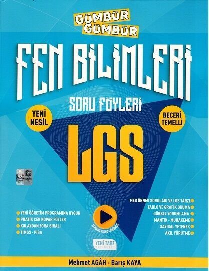 Yeni Tarz Yayınları 8. Sınıf LGS Fen Bilimleri Gümbür Gümbür Soru Föyleri