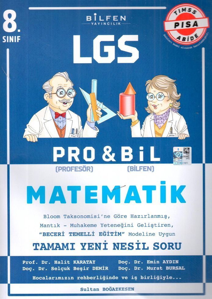 Bilfen 8.Sınıf LGS Matematik PROBİL Soru Bankası