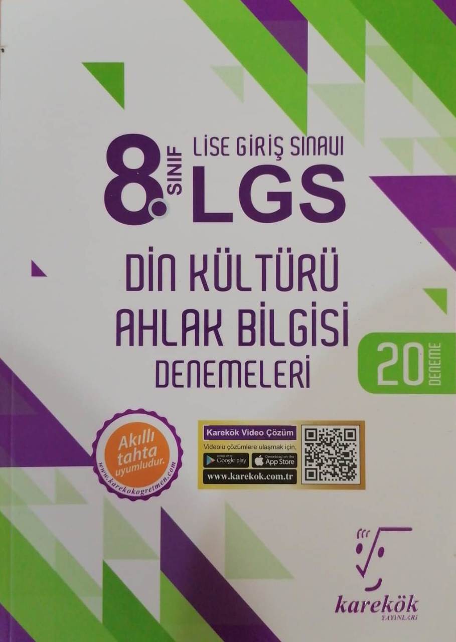 Karekök 8.Sınıf LGS Din Kültürü  20 Deneme