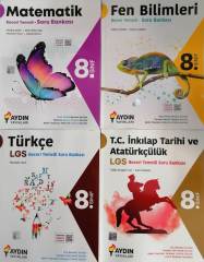 Aydın Yayınları 8.Sınıf LGS 4'lü Soru Bankası Seti