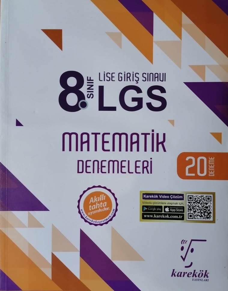 Karekök 8.Sınıf LGS Matematik 20 Deneme