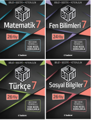 Tudem 7.Sınıf 3 Boyut 4'lü Föy SET