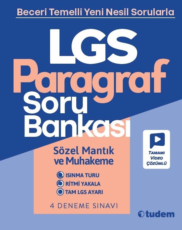 Tudem 8.Sınıf LGS Paragraf Soru Bankası