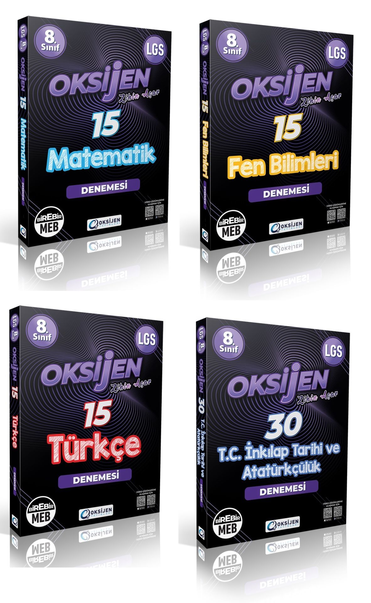 Oksijen Yayınları 8.Sınıf LGS 4'lü Deneme Seti