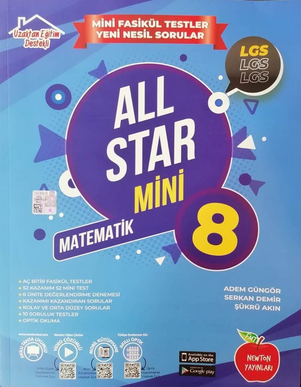 NEWTON  8.Sınıf All Star MİNİ Matematik Soru Bankası