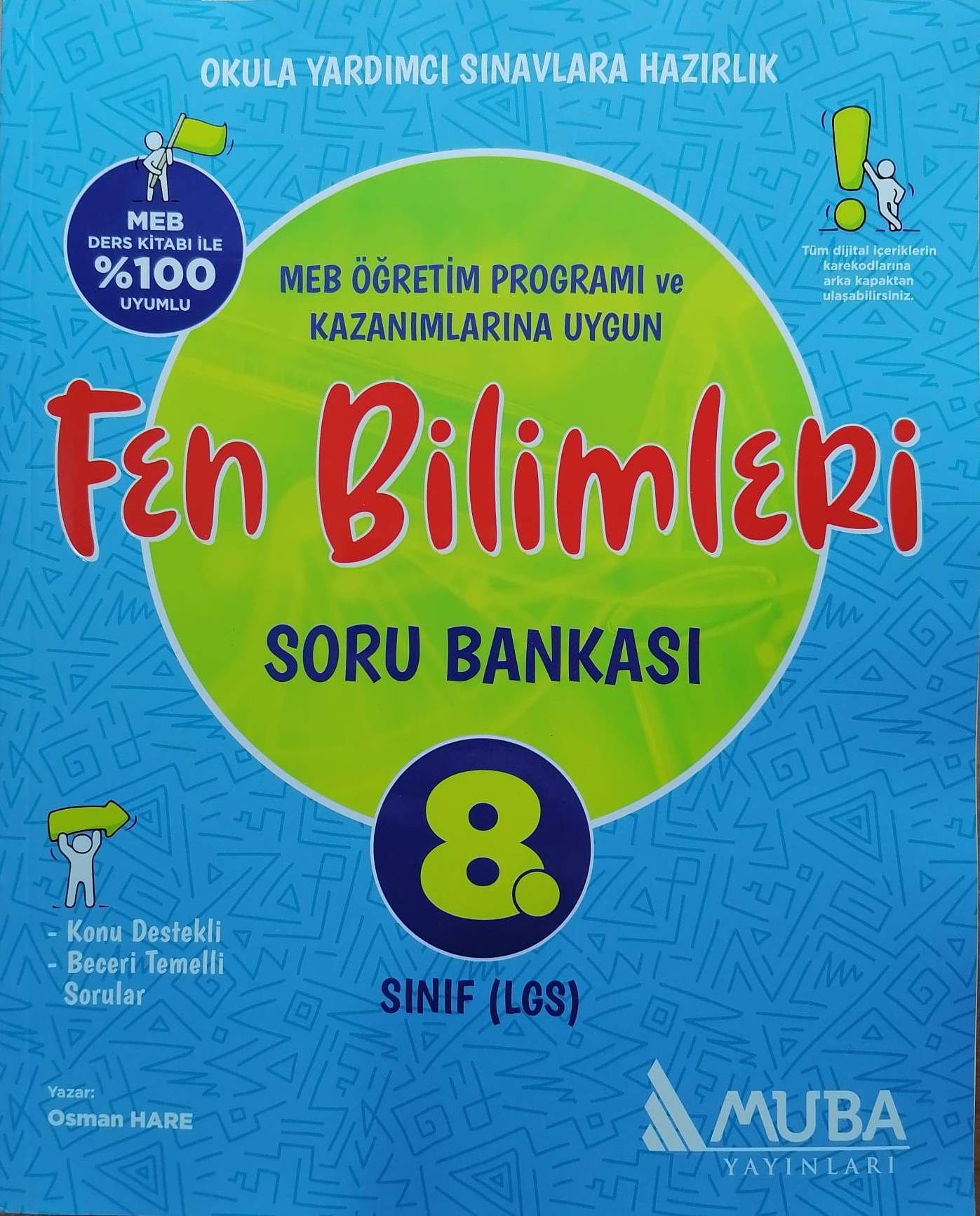 Muba 8.Sınıf LGS Yeni Fen Bilimleri Soru Bankası Mavi Orta Düzey