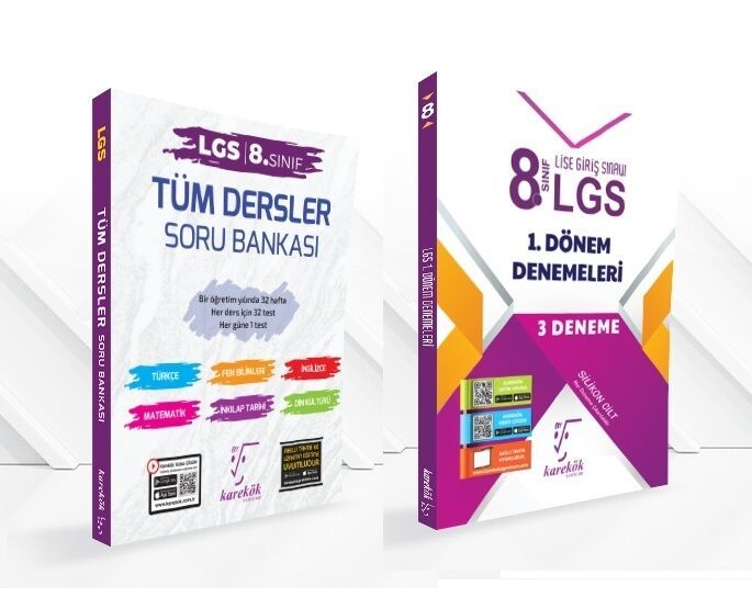 Karekök 8.Sınıf LGS 1.Yarıyıl 2'li Paket Set - kkök