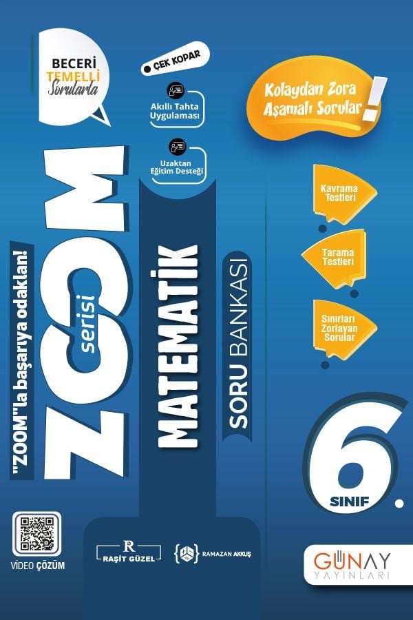 Günay 6.Sınıf Yeni Zoom Matematik Soru Bankası