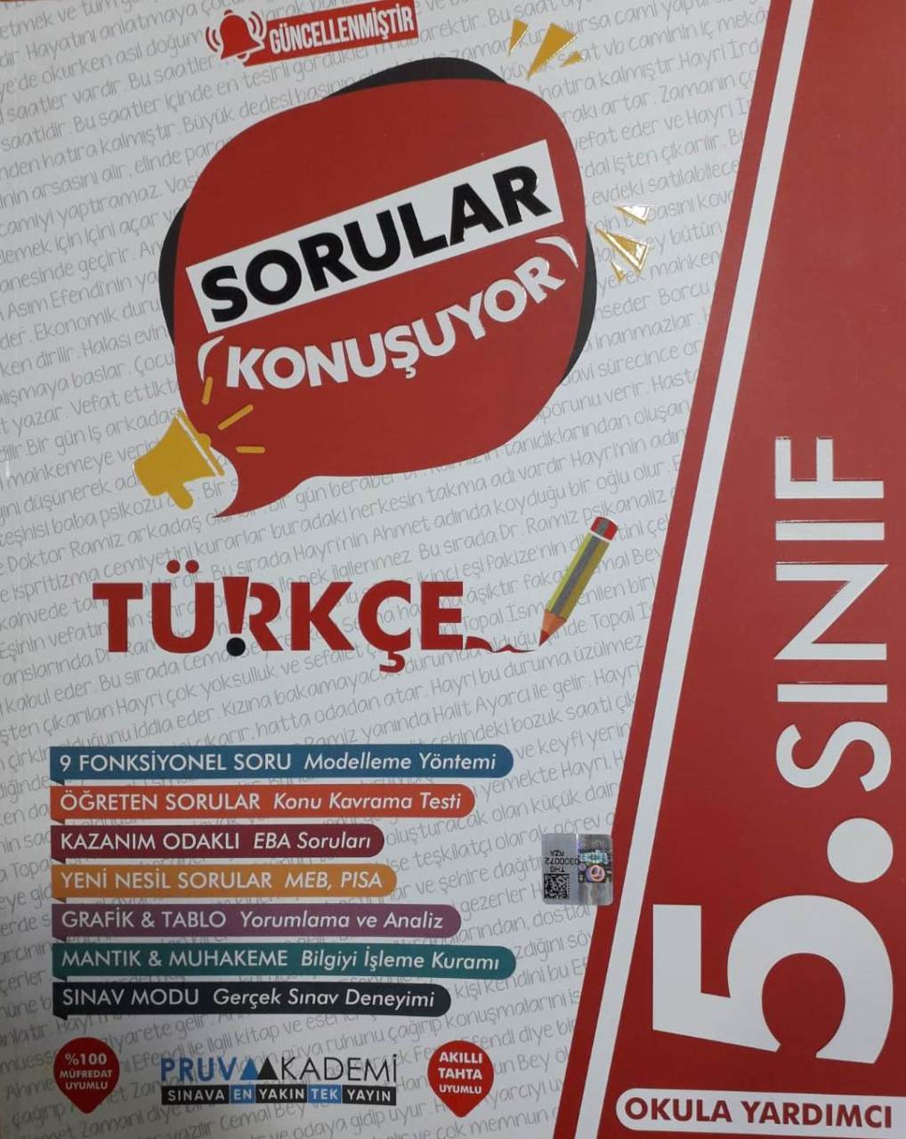 Pruva Akademi 5.Sınıf Türkçe GÜNCEL Sorular Konuşuyor Soru Bankası