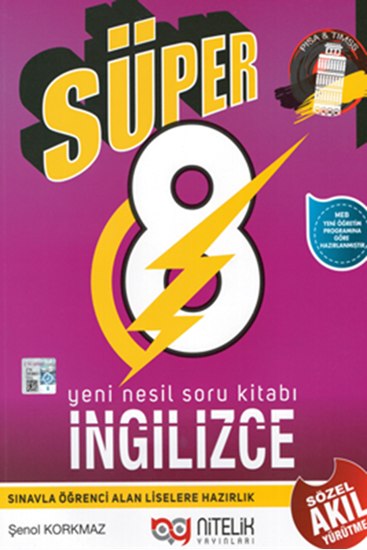 Nitelik 8.Sınıf LGS Süper İngilizce Soru Kitabı