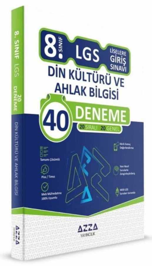 KAMPANYA - AZZA Yayınları 8.Sınıf LGS Din Kültürü 40 Deneme