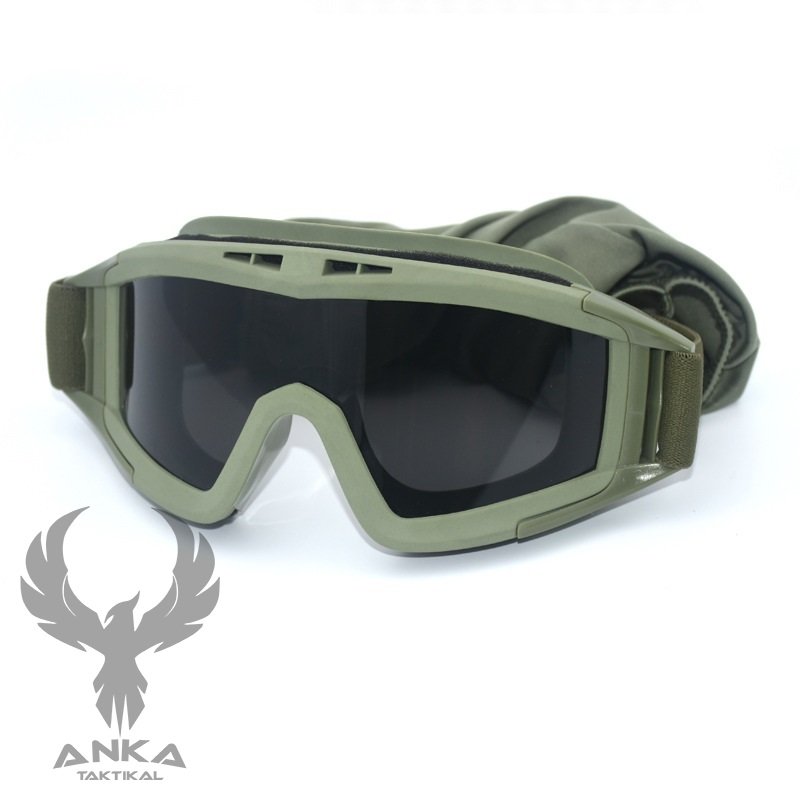 Anka Taktikal Goggles Gözlük Tek Lens