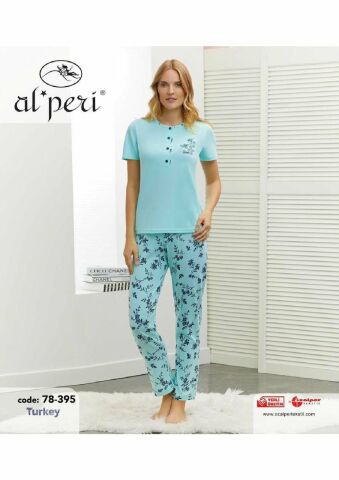 Alperi 78-395 Bayan Kısa Kol Pijama Takım