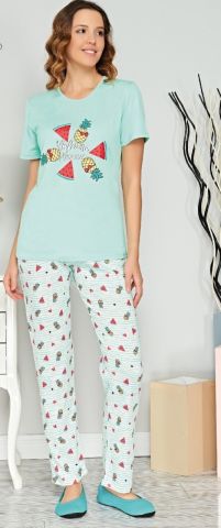 Alperi 78-385 Bayan Kısa Kol Pijama Takım