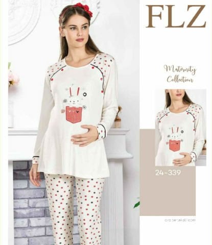 Flz 24-339 Lohusa Bayan Pijama Takımı