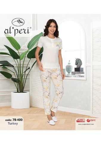 Alperi 78-400 Bayan Kısa Kol Pijama Takım