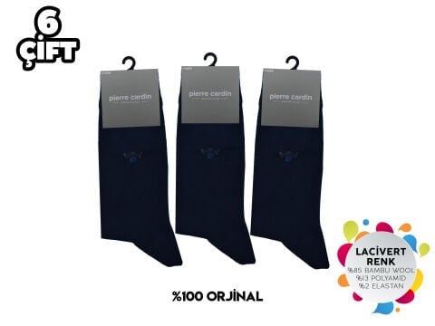 Pierre Cardin 931-Lacivert Erkek Modal Çorap 6'lı