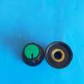 Pot Düğmesi Gövde Siyah Orta Yeşil Şaft Çapı:6mm