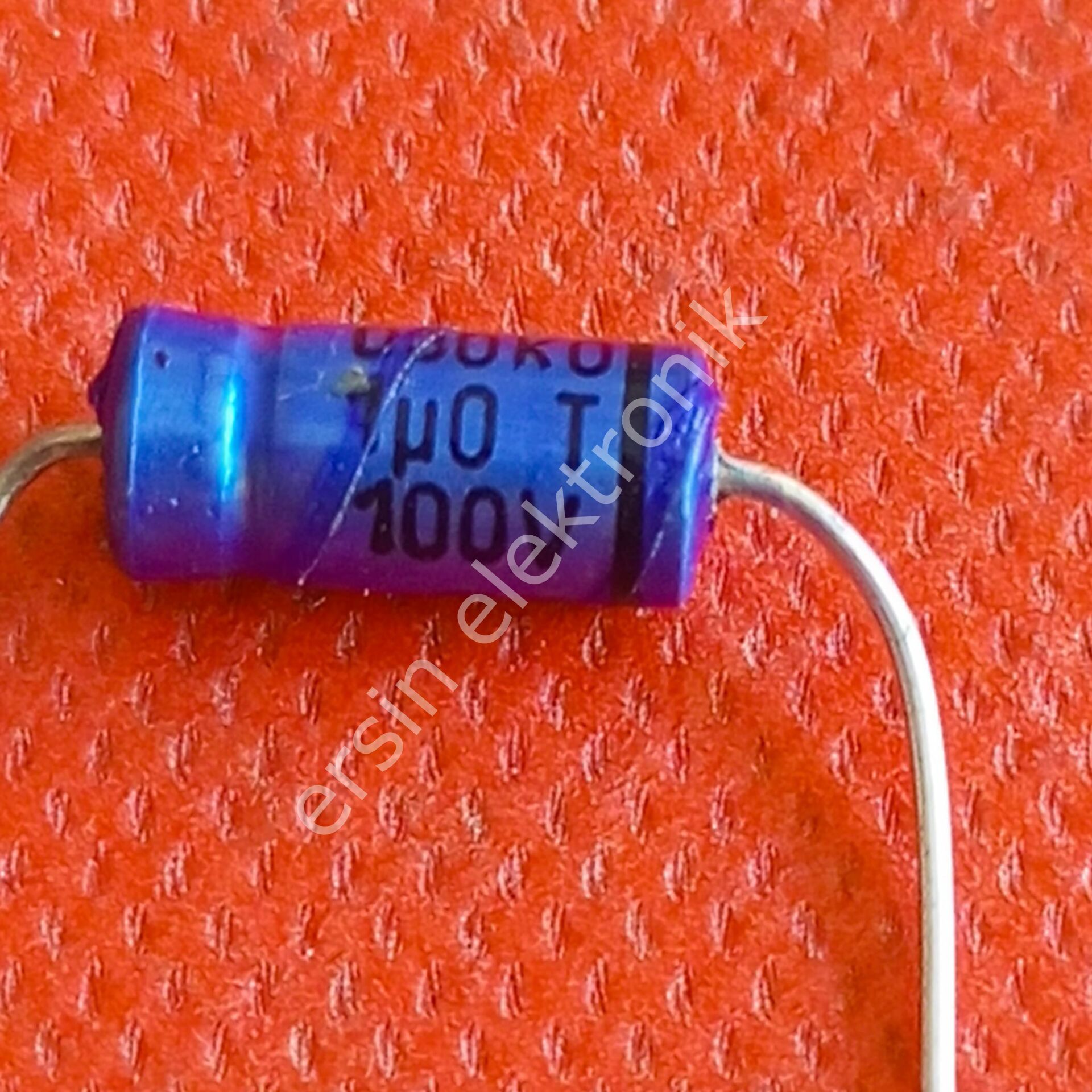 1uF 100V Aksiyel (Axial) Kondansatör