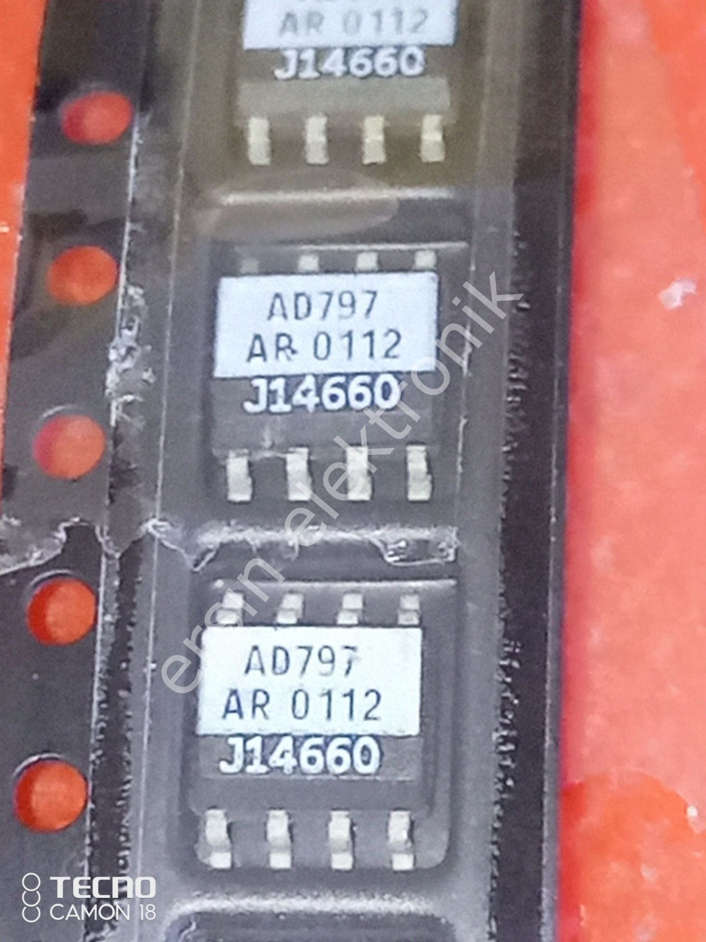 AD797AR Ultralow Distortion, Ultralow Noise Op Amp (Orjinal)