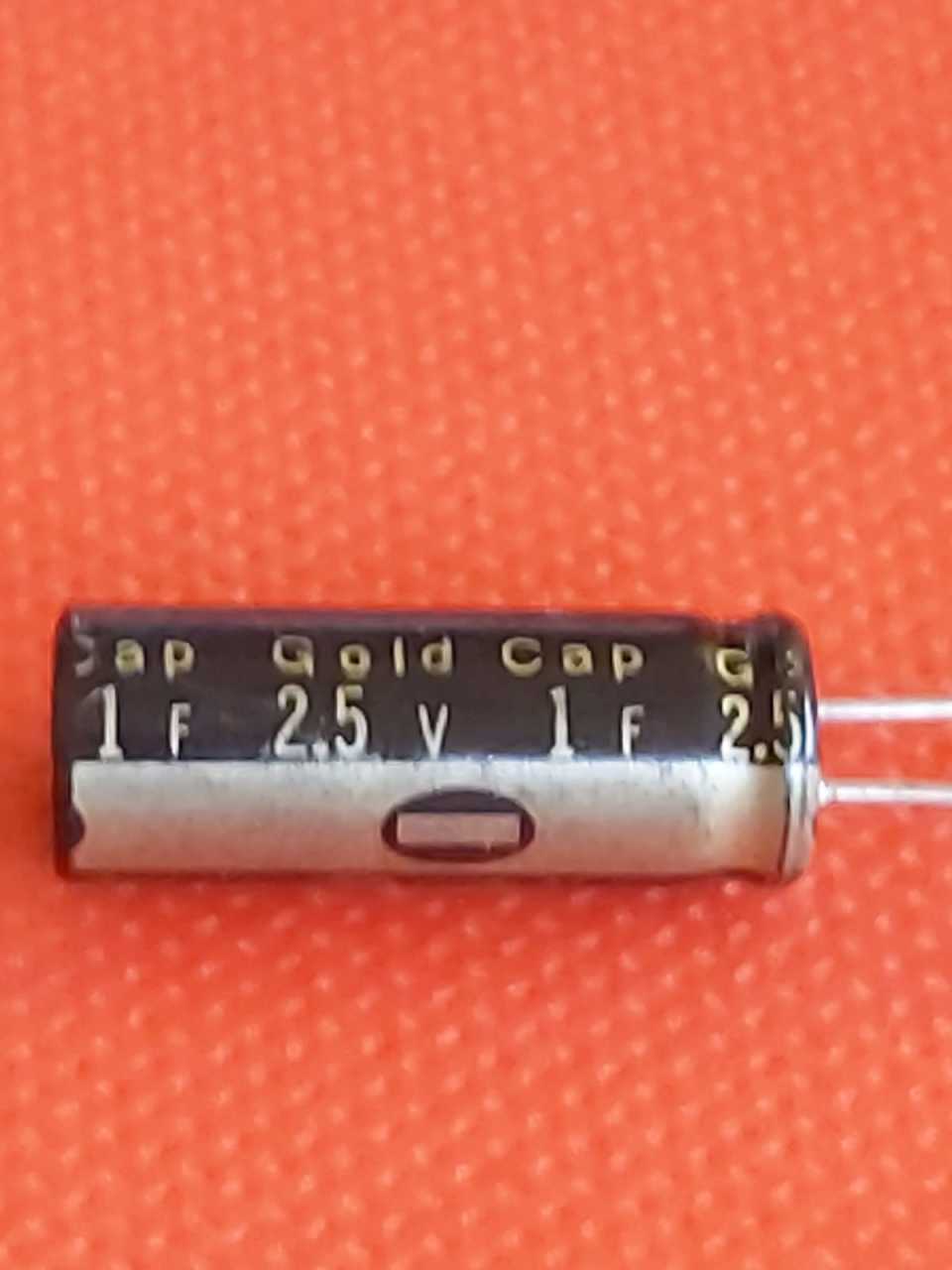 1F 2.5V Super Capacitor (1.0F 2.5V) (Süper Kapasitör) (8mmx22mmx5mm)(Gold  AL Serisi) (Japon Malı )(fü) Panasonıc