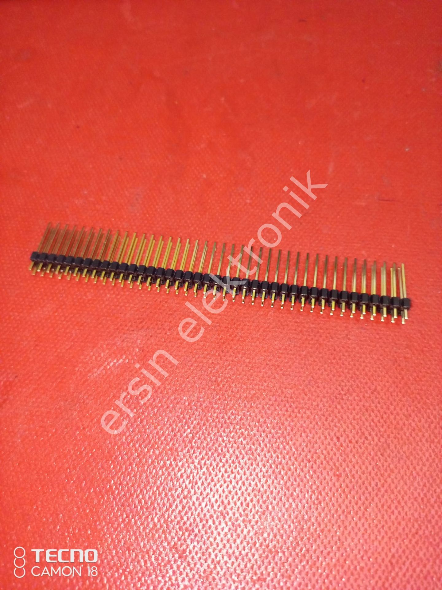 2X40 180° 16mm Pin Header (2.54mm)  Altın kaplama  (Taiwan)