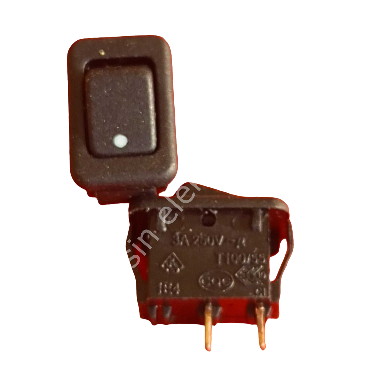 ON -OFF  Minyatür Anahtar 6A 125V AC 13A 250VAC T100)  (Uzunluk:14mm Kalınlık:8 Yükseklik:10mm) (İki Pinli) (Canal MR-5) (50) MİNİ