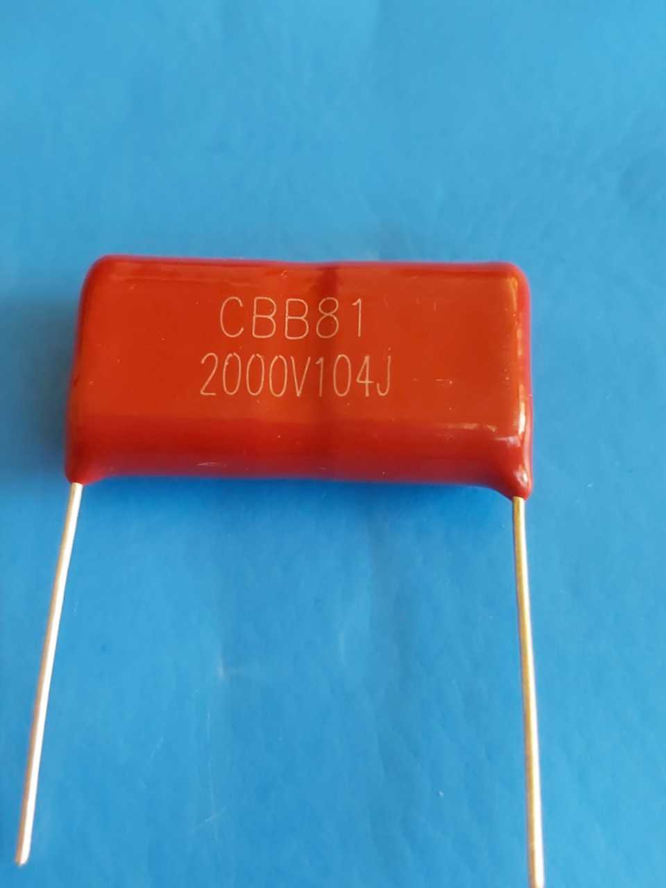 100nF (104) (CBB81) 0.1uF 2000V Damla Tip Kondansatör  (Pin Aralığı:31mm)