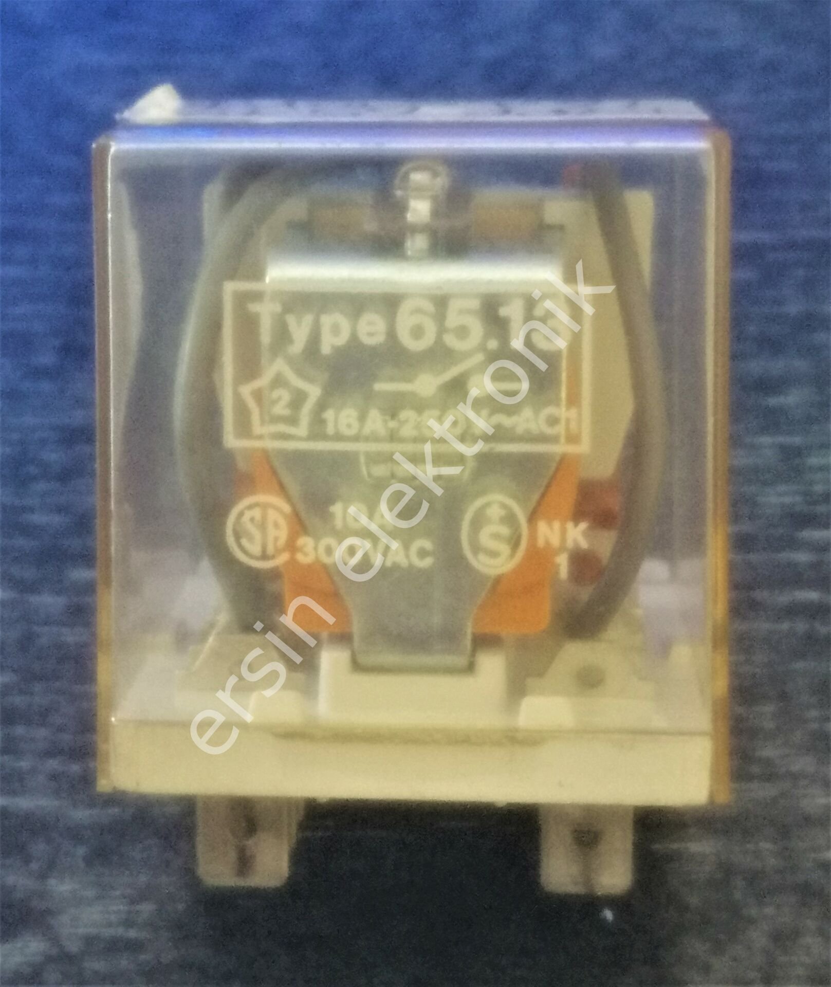 TYPE 65.13 220V AC   (16A  250V AC)  Röle
