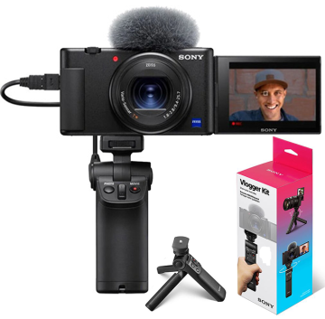 SONY ZV-1+ GP-VPT2BT KABLOSUZ ÇEKİM  KOLU KİT VLOG KAMERA