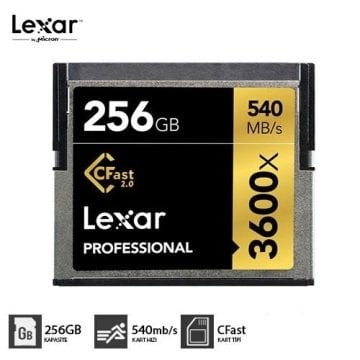 LEXAR 256GB CFAST 3600X HAFIZA KARTI