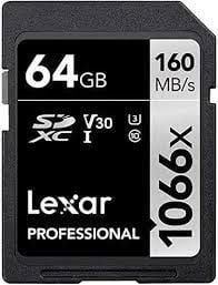 LEXAR 64GB SDXC UHS I 1066X/160MB  HAFIZA KARTI