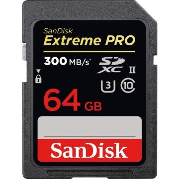 SANDISK 64GB 300MB EXTREME PRO SDXC UHSII KART