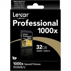 LEXAR 32GB SDHC 1000X (150MB/SN)UHS II HAFIZA KARTI