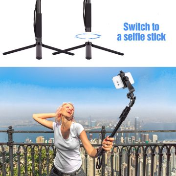 Andoer D8398 120cm Uzatılabilir Selfie Çubuğu