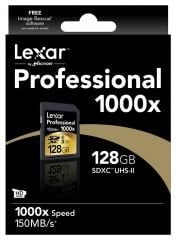 LEXAR 128 SDXC 1000X (150MB/SN)UHS II HAFIZA KARTI