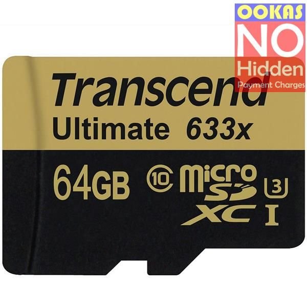 TRANSCEND MICROSDXC 64GB 633X KART