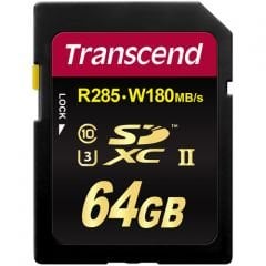 TRANSCEND 64GB UHS-II SDXC 1900X HAFIZA KARTI U3