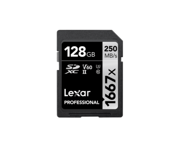 LEXAR 128GB SDXC UHS II 1667X/250MB HAFIZA KARTI