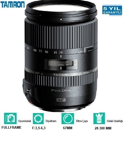 TAMRON 28-300MM F:3.5-6.3 Di VC PZD LENS NİKON MOUNT