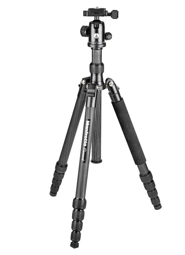 MANFROTTO ELEMENT  BIG BLACK BALL HEAD CARBON FIBER TRIPOD