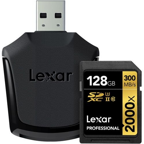 LEXAR 128GB SDXC 2000X +UHSII KART OKUYUCU