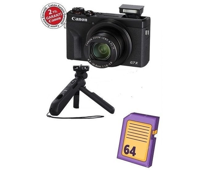 CANON G7X MARK III VLOGGER KIT  SİYAH (BLACK) DİJİTAL KOMPAKT FOTO MAKİNA