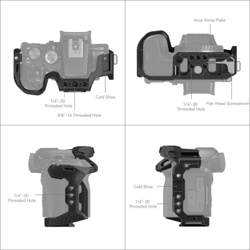 SmallRig 4004 Canon EOS R10 için “Black Mamba Kafesi