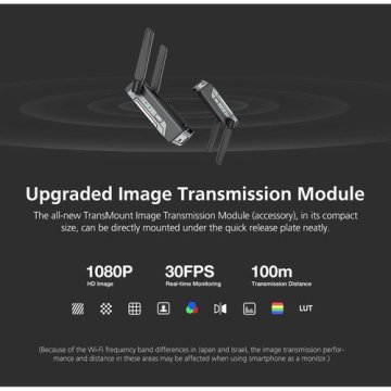 ZHIYUN TRANSMOUNT (WIRELLES TRANSMITTER)KABLOSUZ GÖRÜNTÜ AKTARICI WEEBIL S İÇİN