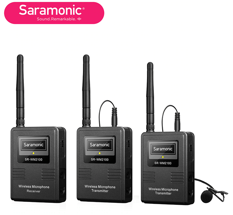 SARAMONIC SR-WM2100 2Lİ KABLOSUZ YAKA MİKROFONU